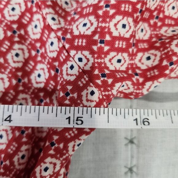 Modcloth Fervour red patterned knee length dress - Picture 5 of 7